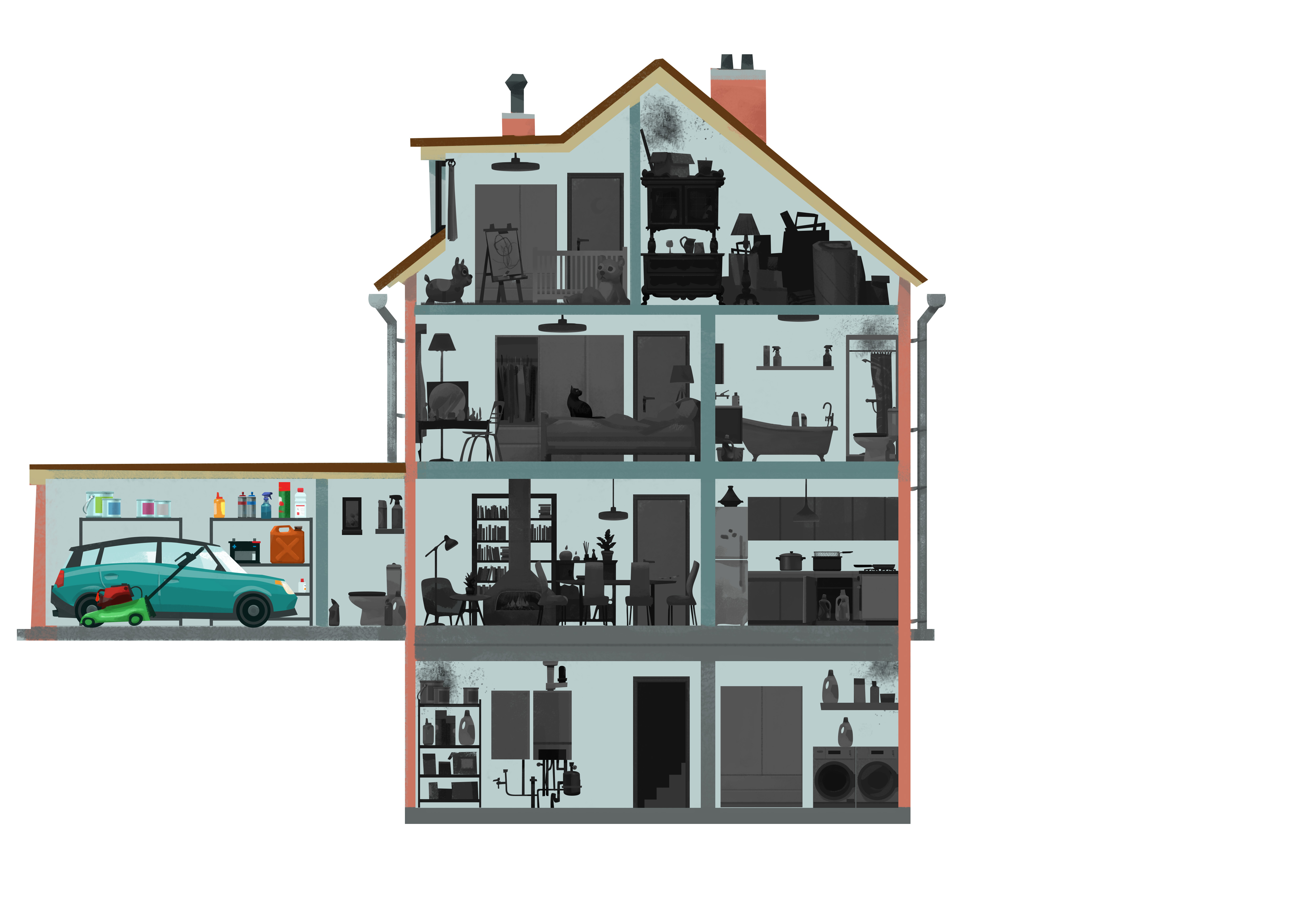 Polluants dans le garage